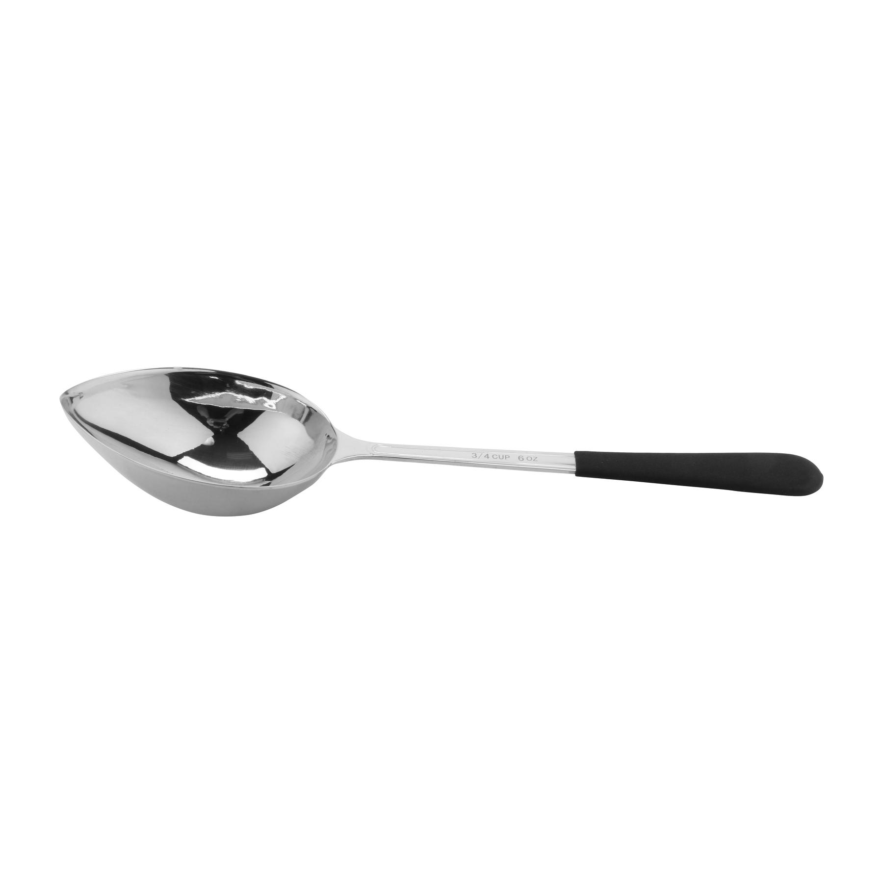 6 oz. Stainless Steel Solid Spoon with Cool-Grip Handle