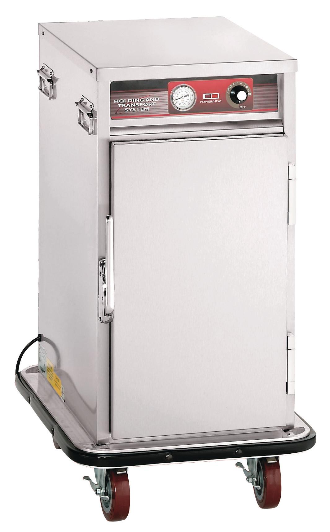 Heated Food Holding Cart for 7- 12" x 20" Steam Pans