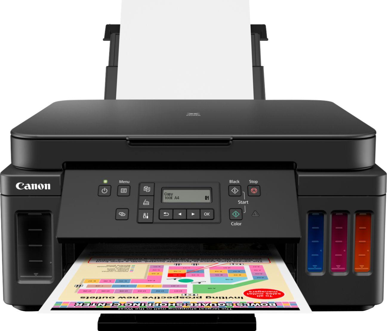 Canon - PIXMA MegaTank G6020 Wireless All-In-One Inkjet Printer - Black
