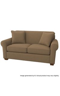 Quick-Ship Gainesville Loveseat with Preferred Seat Deck in Vinyl Fabric
