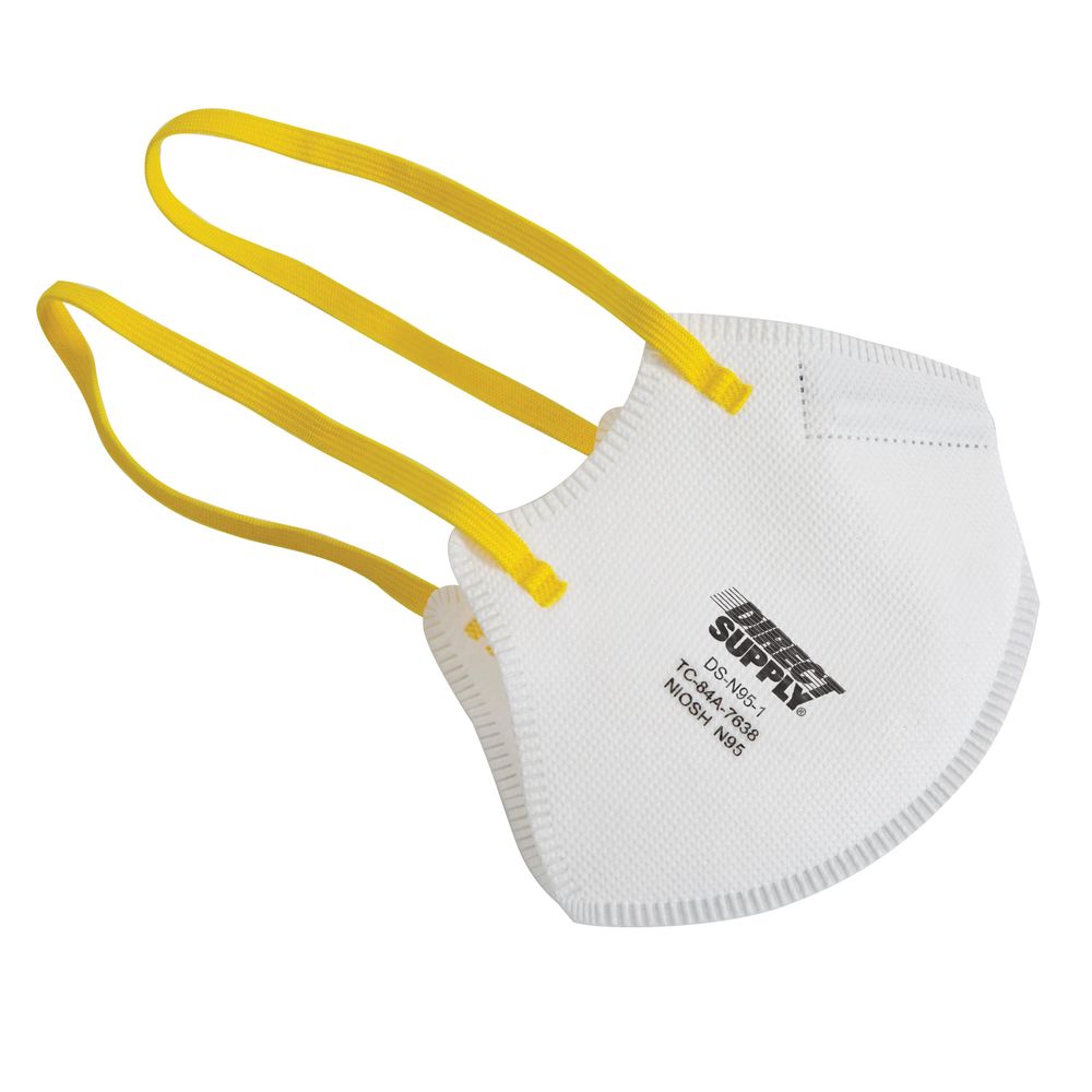 Disposable Folded N95 Respirator, NIOSH Approved

	  
