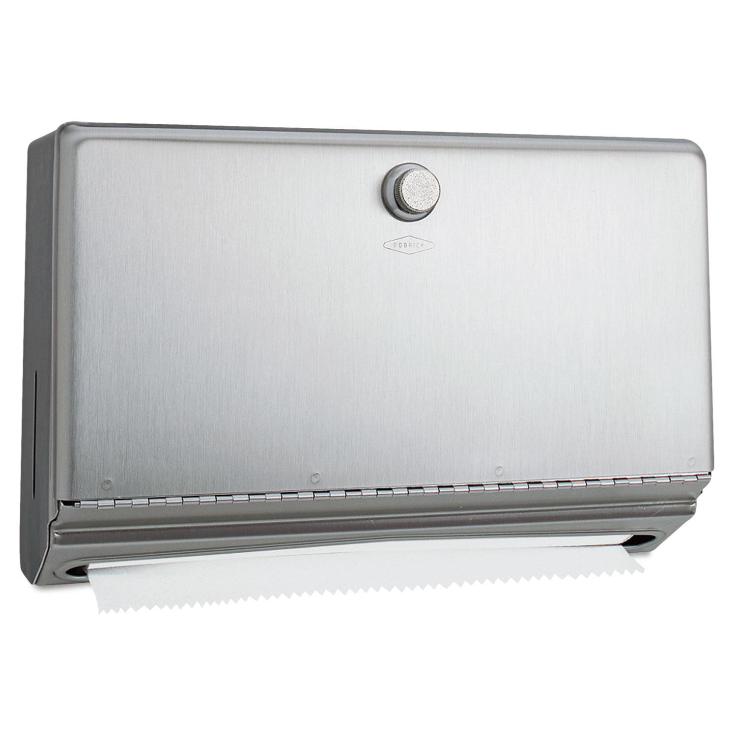 Bobrick Surface-Mounted Paper Towel Dispenser, Stainless Steel