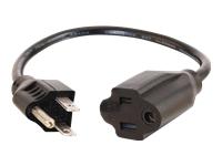 C2G 8ft 16 AWG Outlet Saver Power Extension Cord (NEMA 5-15P to NEMA 5-15R) - power extension cable - 8 ft