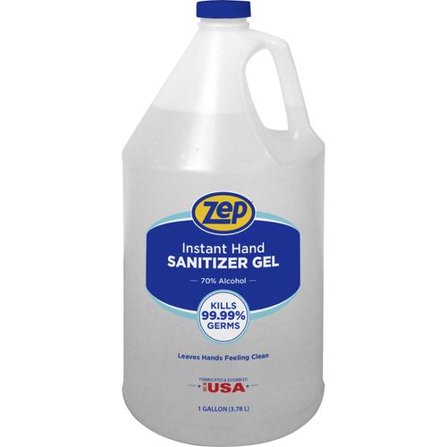 Zep Hand Sanitizer Gel - Clean Scent - 1 gal (3.8 L) - Pump Dispenser - Kill Germs - Hand - Clear - Residue-free - 1 Each