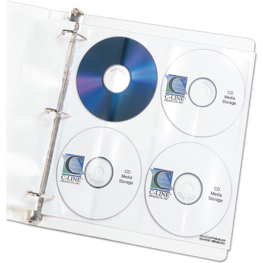 C-Line® Deluxe CD Ring Binder Storage Pages, Standard