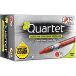 Quartet® EnduraGlide Dry Erase Marker, Chisel Tip, Red, Dozen