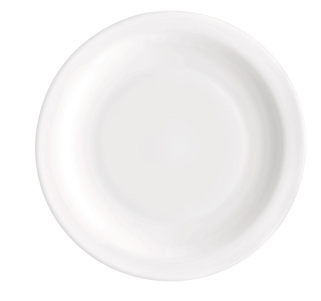 Steelite Careware 7-5/8" Round Plate, Opal Glass, Case of 24