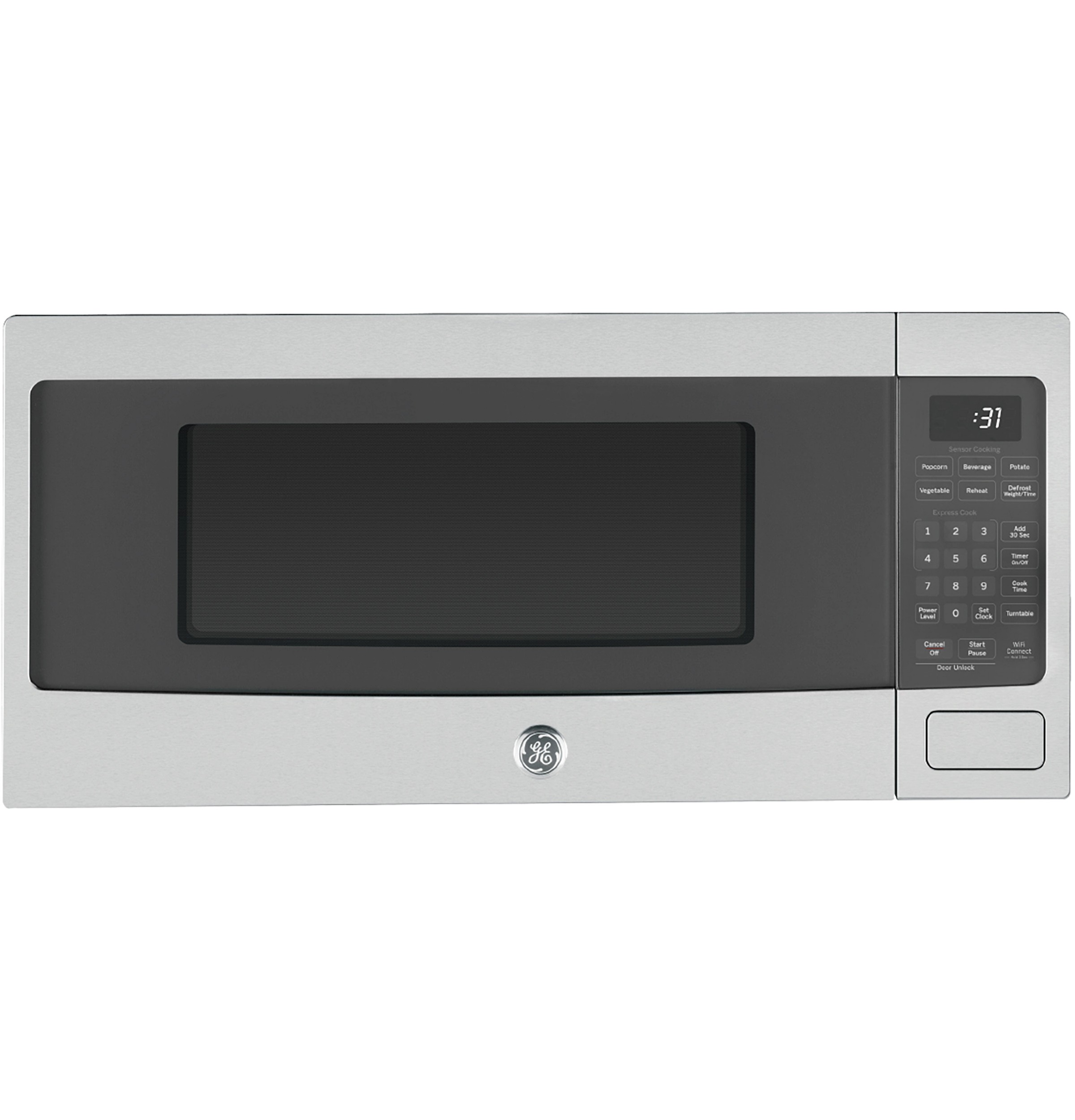 GE Profile™ 1.1 Cu. Ft. Countertop Microwave Oven; Stainless Steel