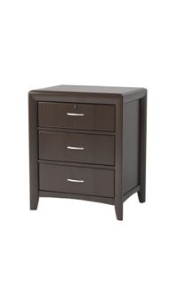 Montreal 3-Drawer Bedside Cabinet with Lock