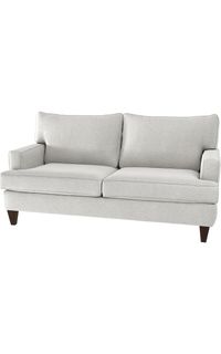Quick-Ship Macon Apartment-Size Sofa with Preferred Seat Deck in Dual Fabric