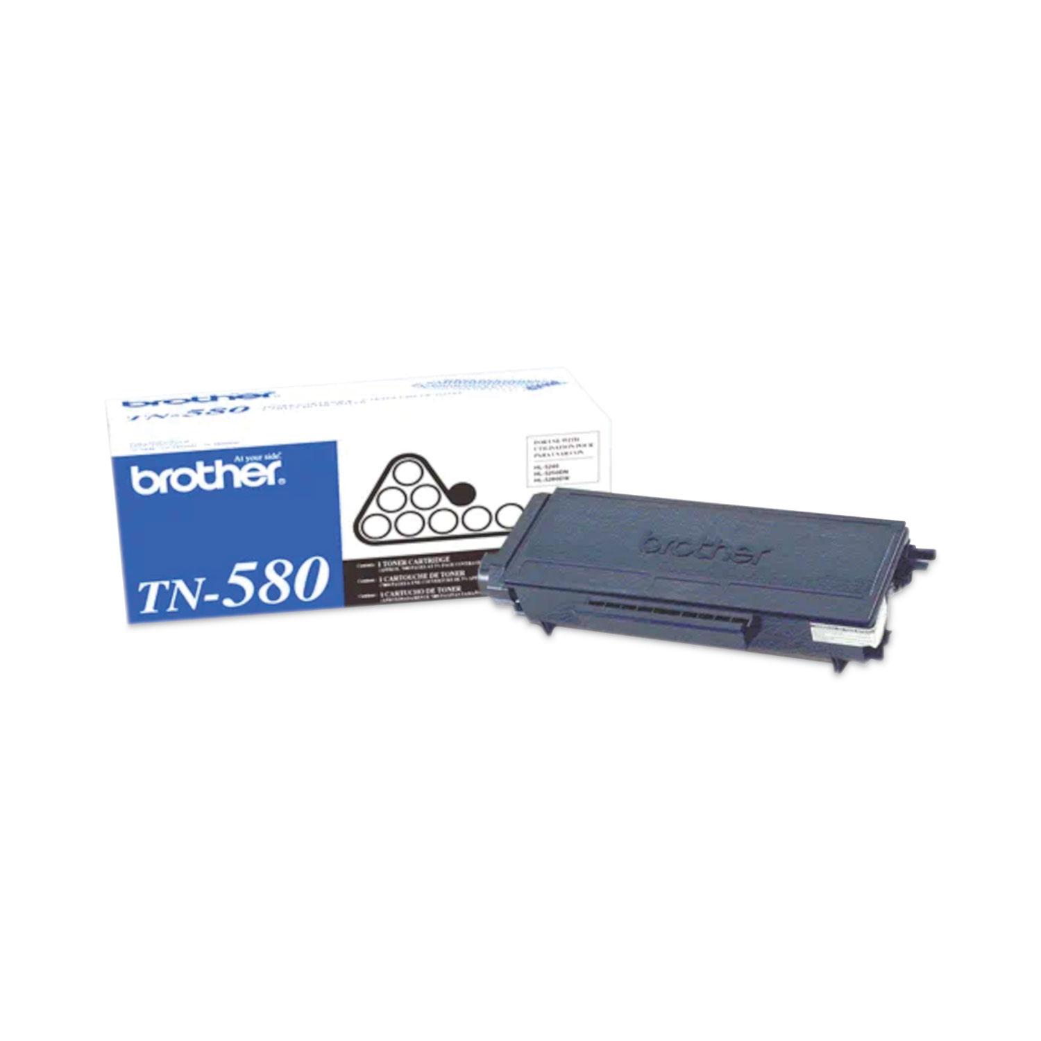 Brother TN580 High-Yield Toner, Black