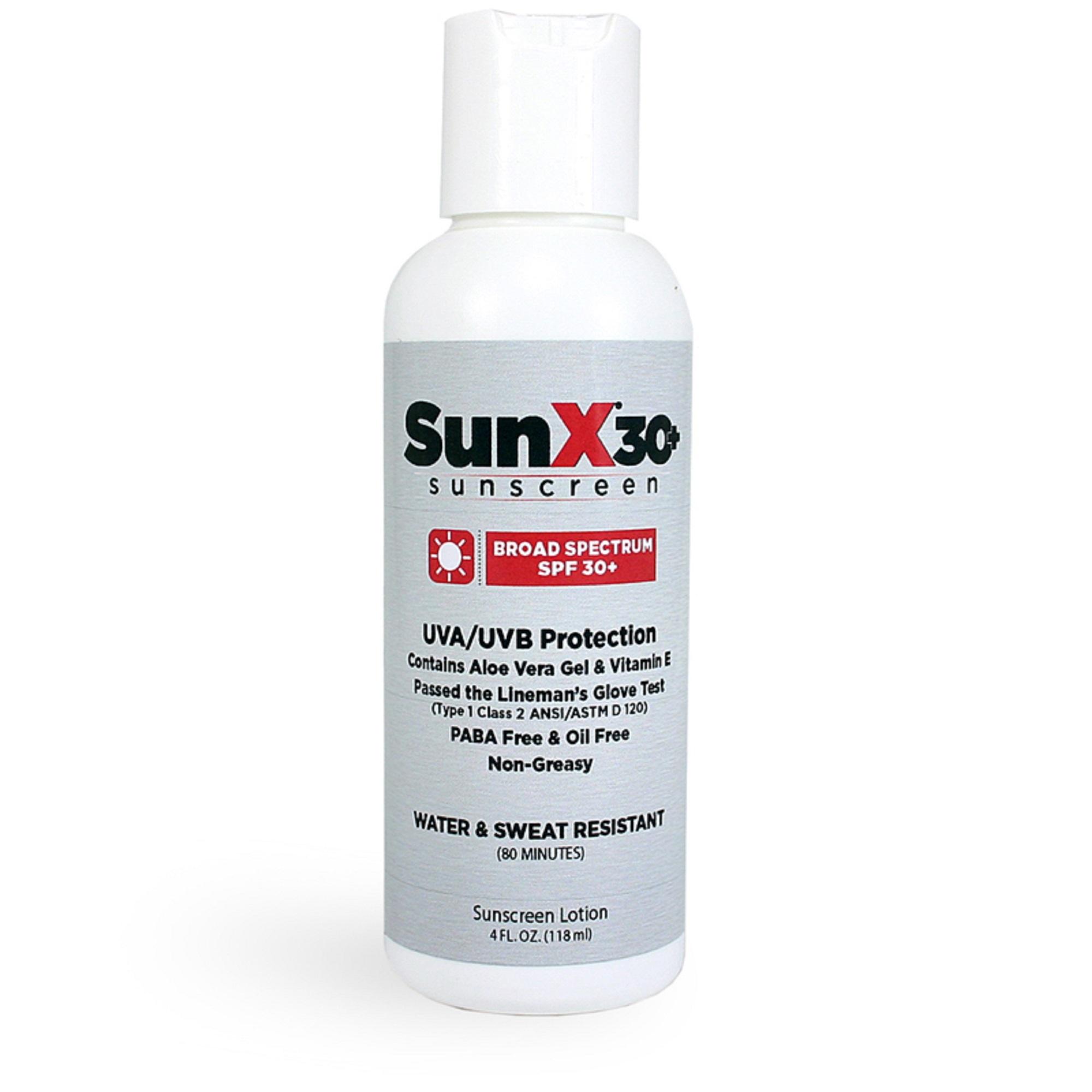 Sunscreen, SunX, SPF 30+, 4oz Bottle, 12/Case