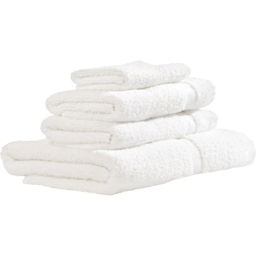 Discount Linens  Bath Towel. 100% Cotton. White. 20″ x 40″. 4.0 lbs.  $12.39/Dozen. 10 Dozen/Case.