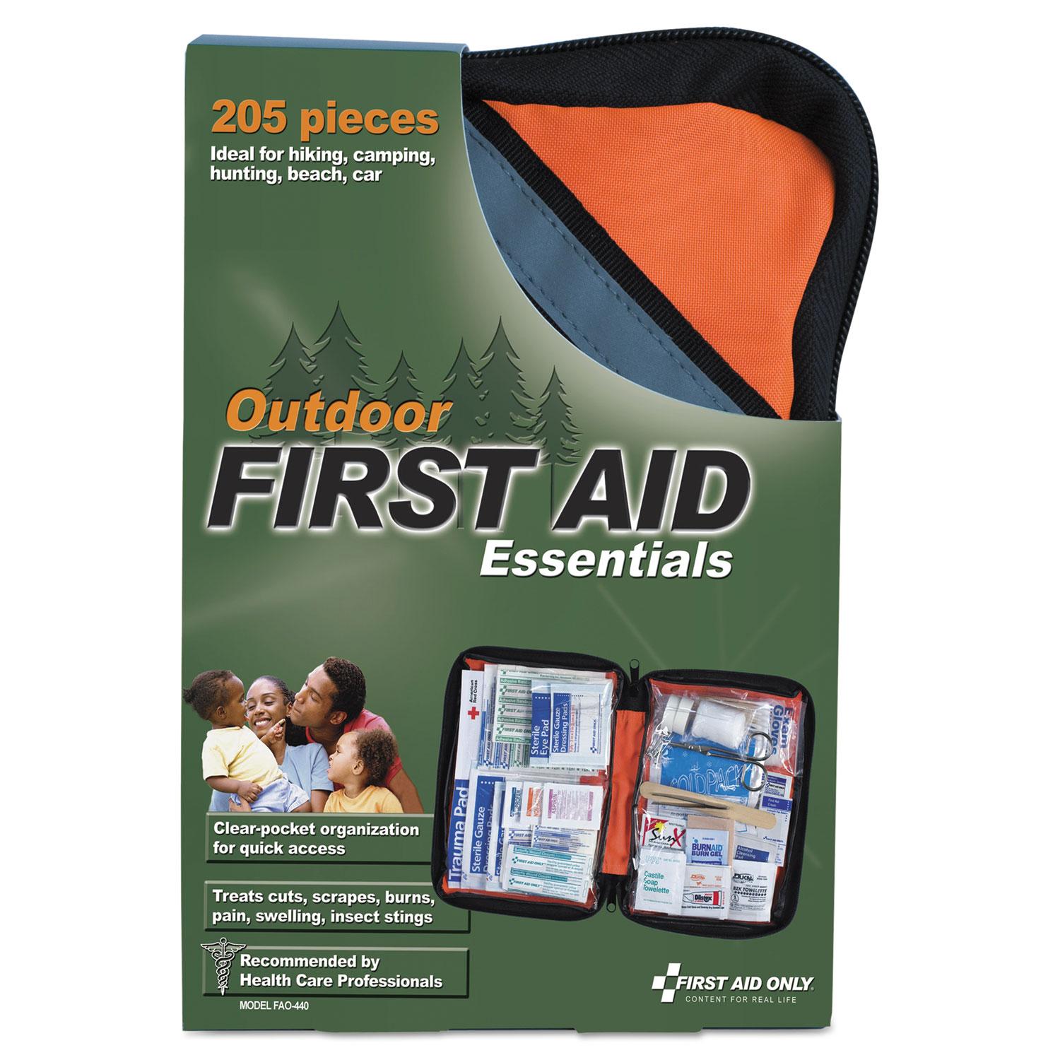 First Aid Only™ Outdoor Softsided First Aid Kit for 10 People, 205 Pieces/Kit