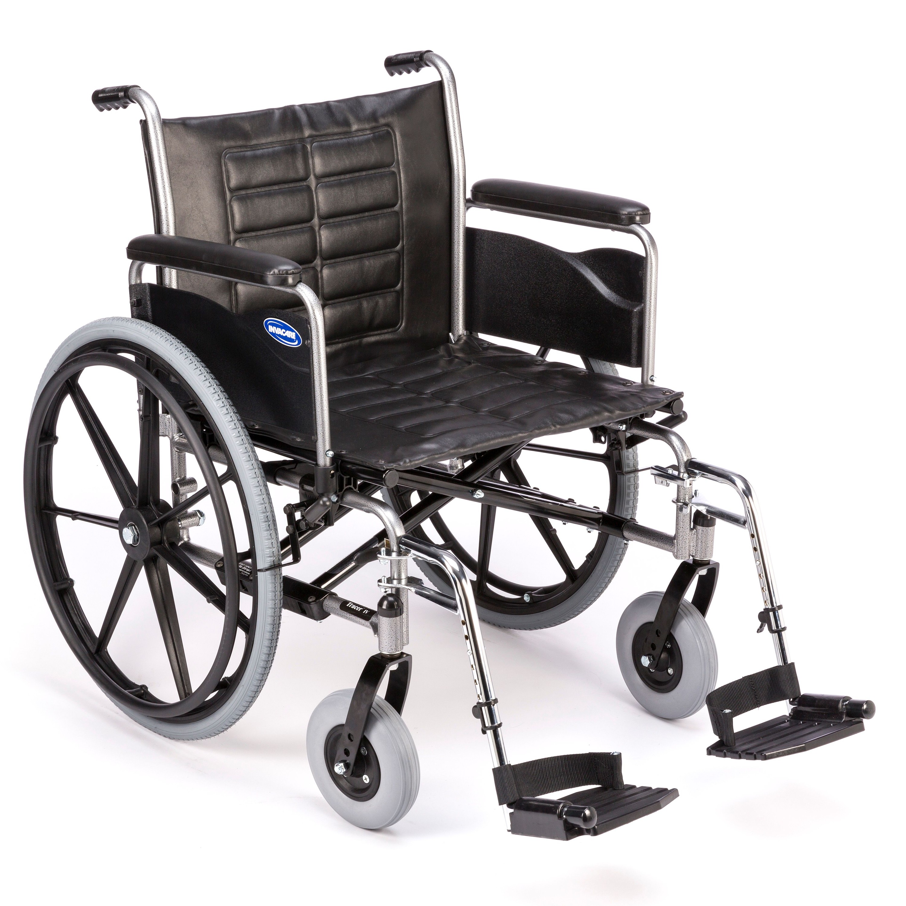 Invacare Tracer IV Standard Wheelchair, 24 in W x 18 in D, Fixed Desk ...