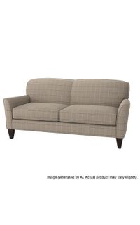 Quick-Ship Lubbock Apartment-Size Sofa with Preferred Seat Deck in Crypton Fabric