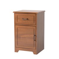 McAlester 1-Door/1-Drawer Bedside Cabinet