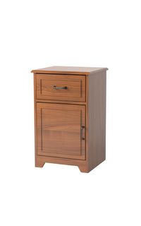 McAlester 1-Door/1-Drawer Bedside Cabinet