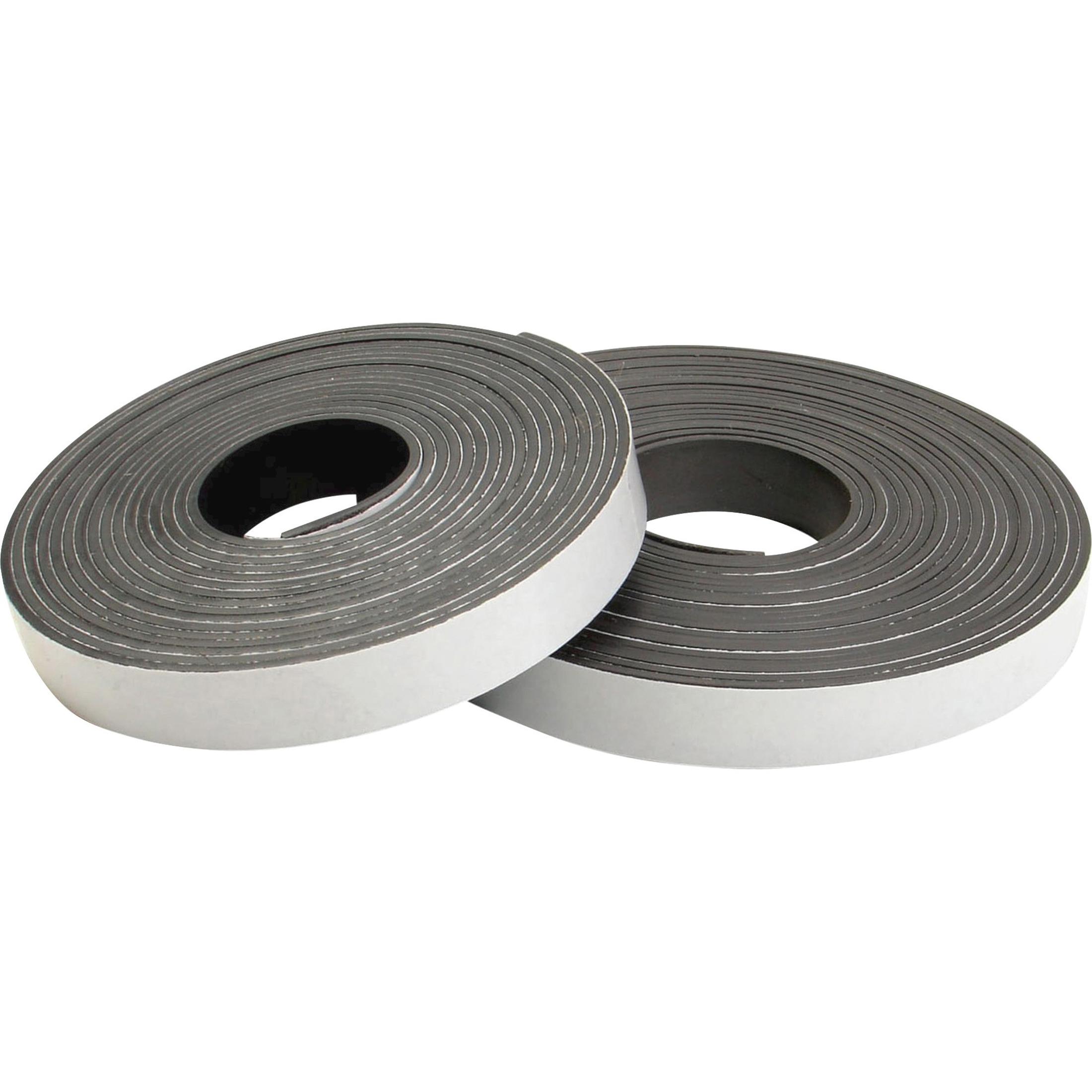 Magnetic Tape Refill, f/ Self-cut Dispenser, 1/2"x15', Black