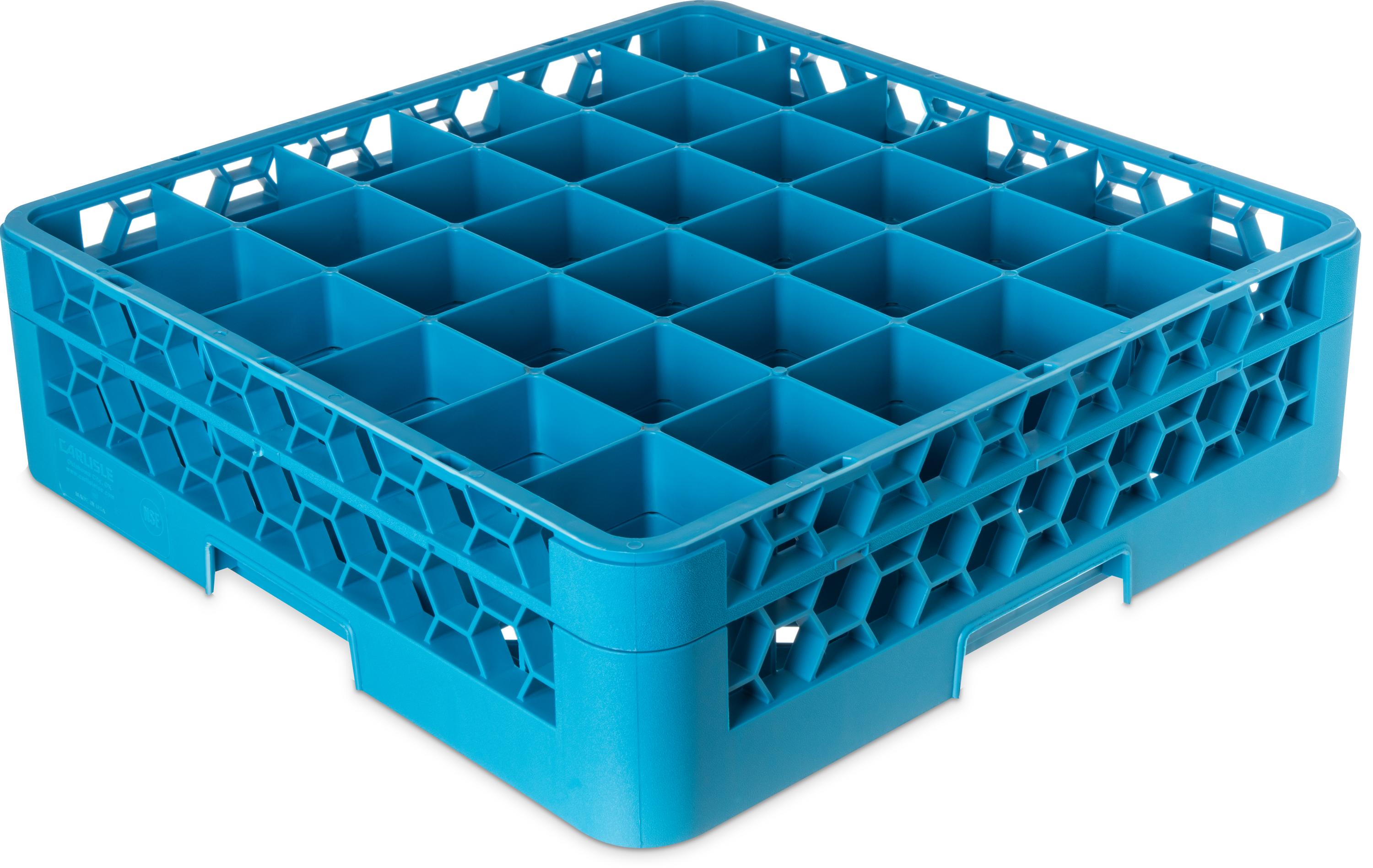 OptiClean™ 36-Compartment Divided Glass Rack with 1 Extender 5.56 ...