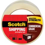 Scotch® 3750 Commercial Grade Packaging Tape, 1.88" x 54.6yds, 3" Core, Clear