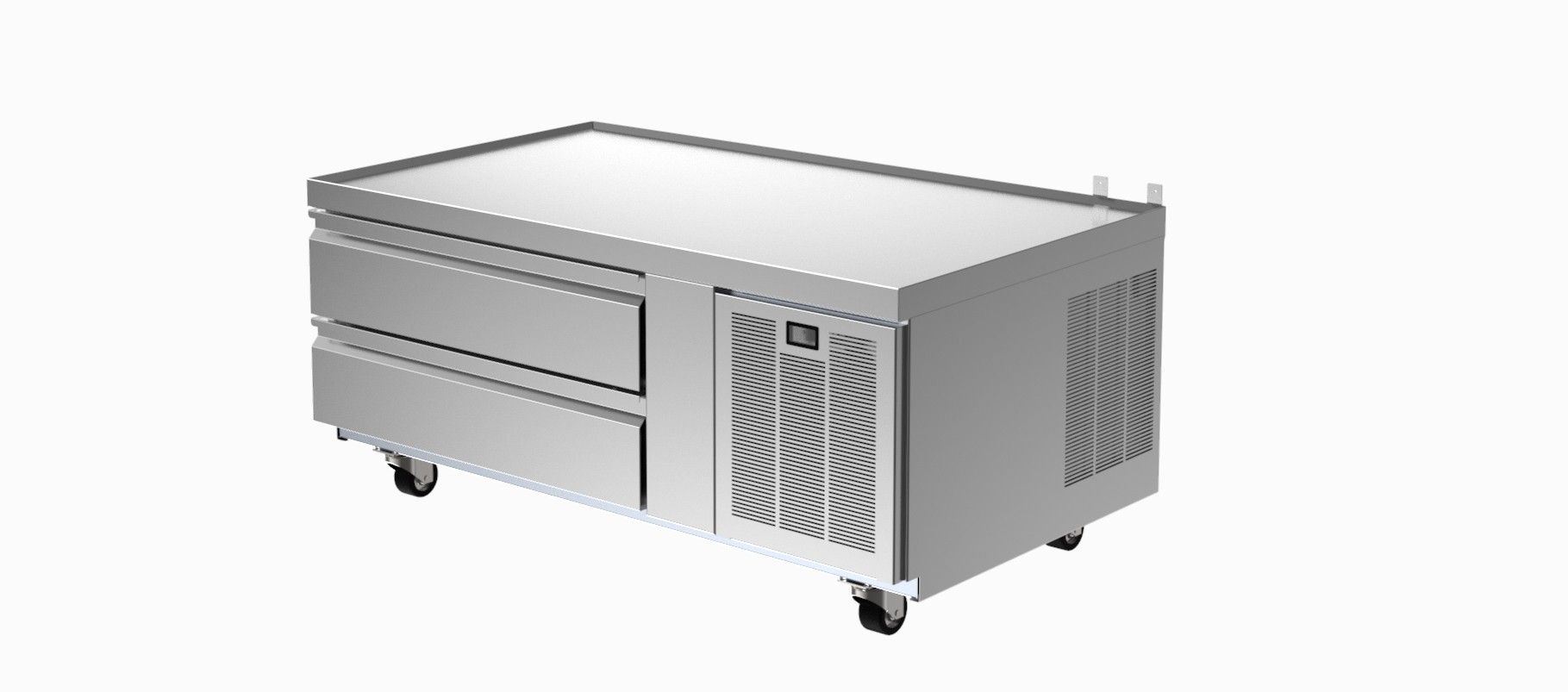 Refrigerated Low-Profile Equipment Stand, 52-1/4iW, Single-Section, 2 Drawers