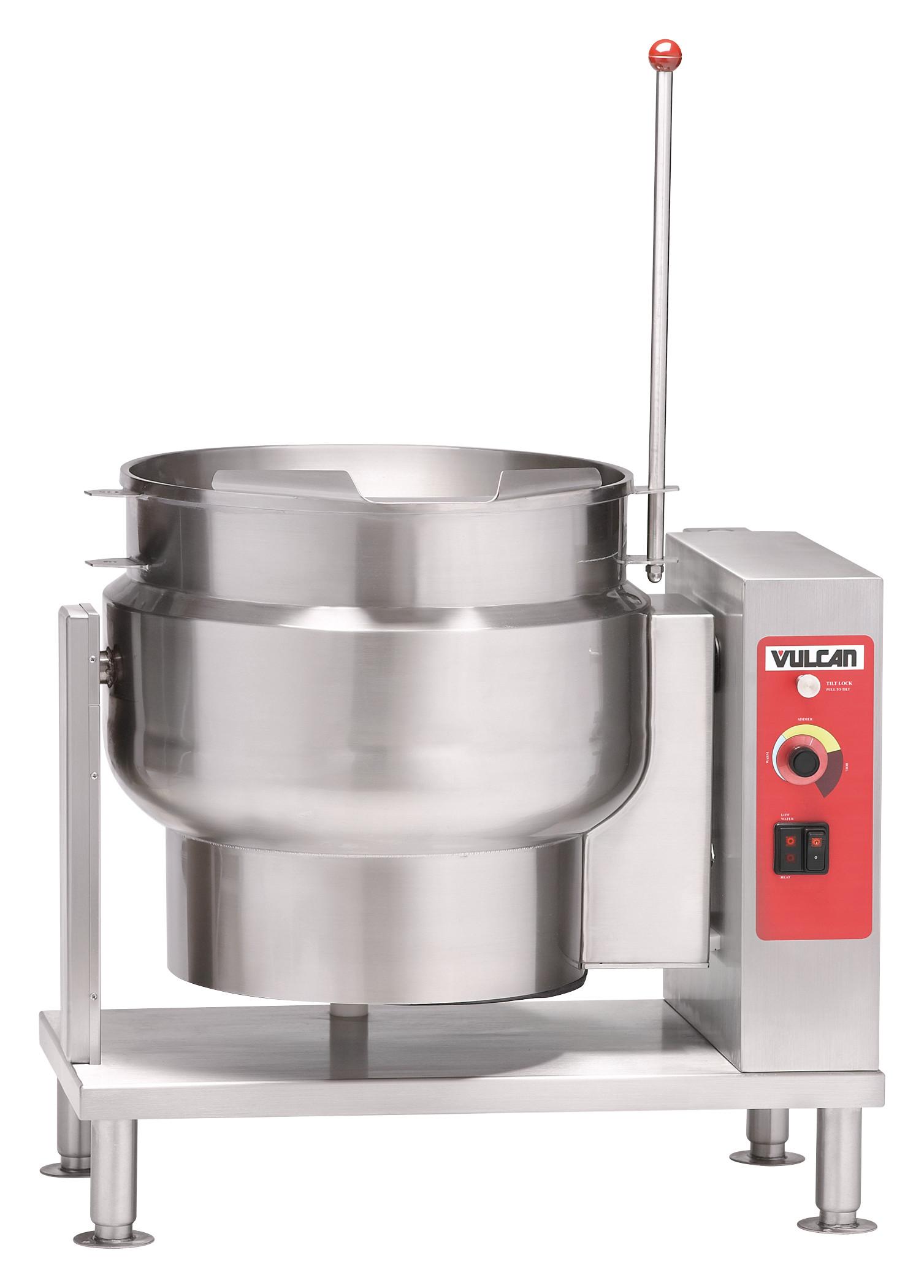Vulcan 2/3 Jacketed Tilting Kettle, 12 Gallon, Electric, Countertop Model - Phase: Three, QUICK SHIP