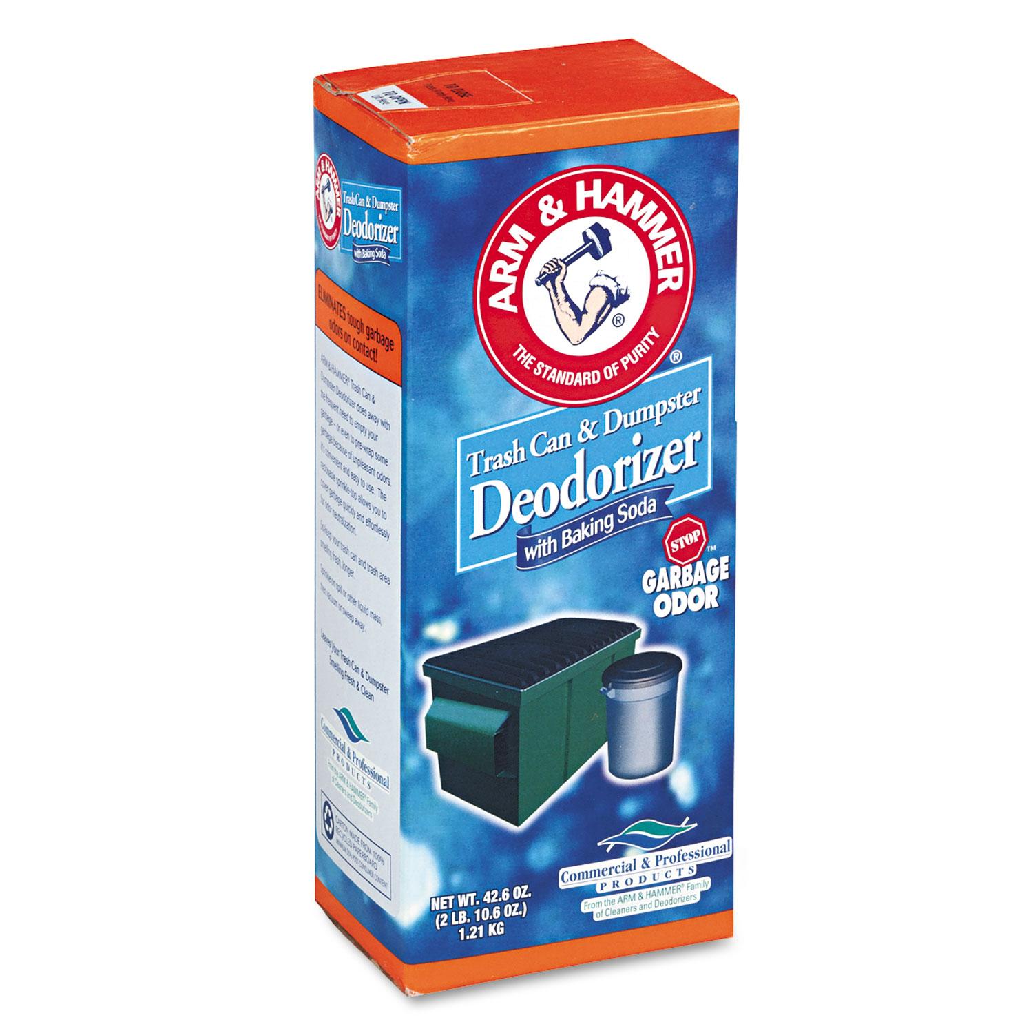 Arm & Hammer™ Trash Can & Dumpster Deodorizer, Sprinkle Top, Original, Powder, 42.6oz