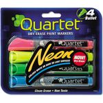 Quartet® Neon Dry Erase Marker Set, Assorted, 4/Set