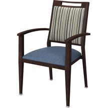 Maxwell Thomas Demuzio Faux-Wood Metal Dining Chair