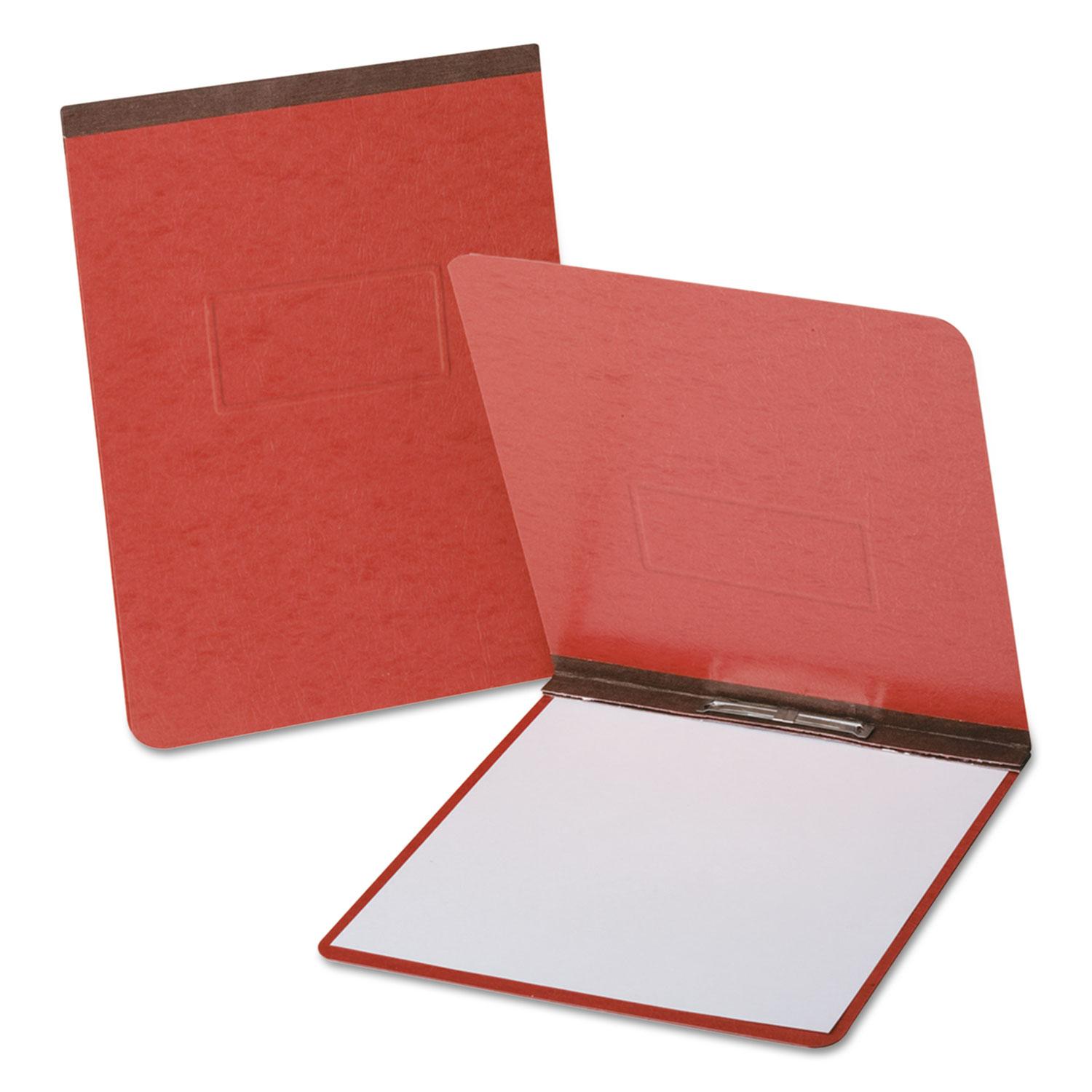 Oxford™ PressGuard Coated Report Cover, Prong Clip, Legal, 2" Capacity, Red