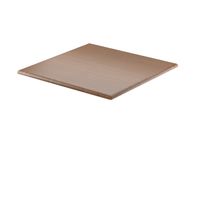 Thermolaminate Tabletop with Half Bullnose Edge, 42" Square