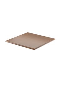 Thermolaminate Tabletop with Half Bullnose Edge, 42" Square