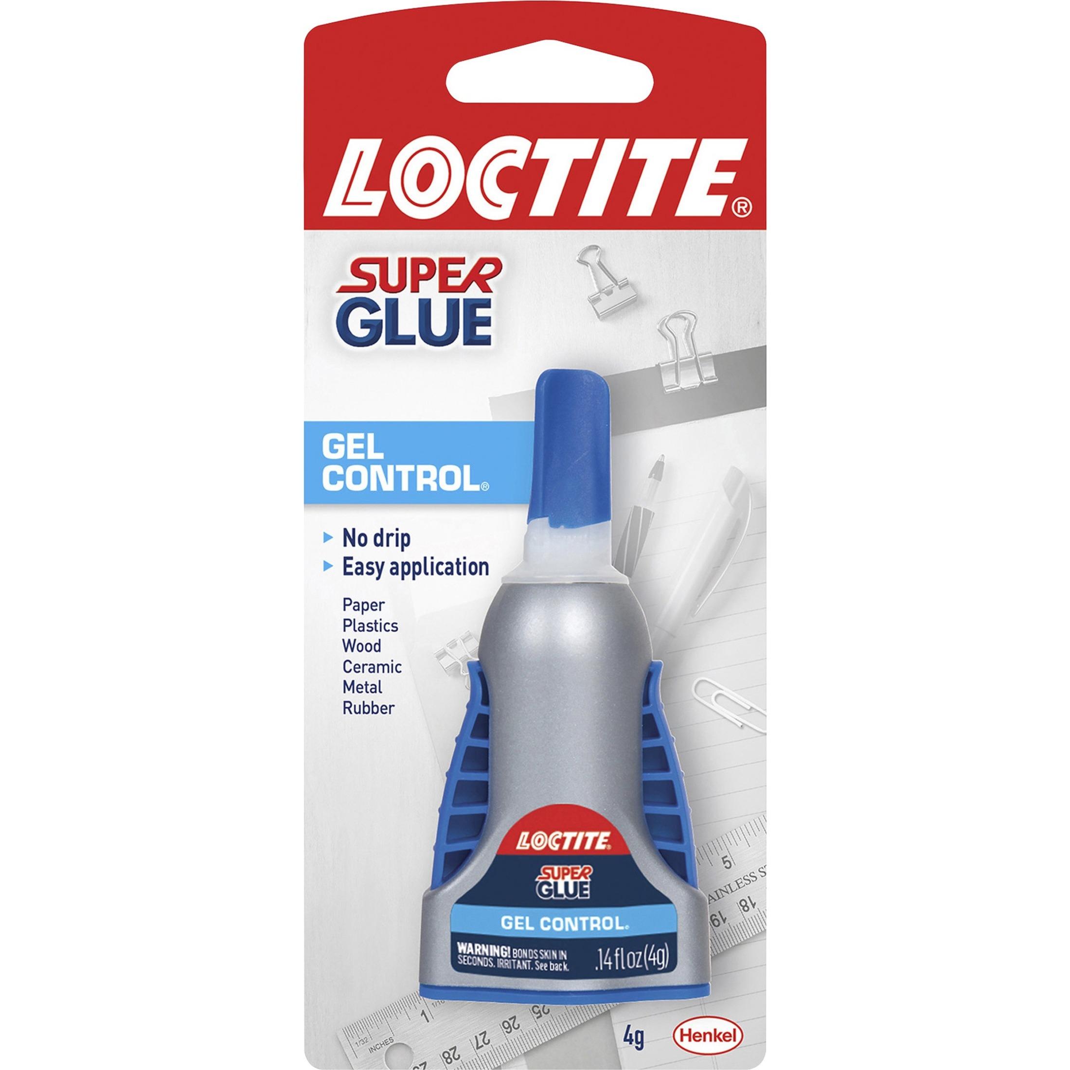 Super Glue, Gel Control, No-Drip, .14 oz., Clear