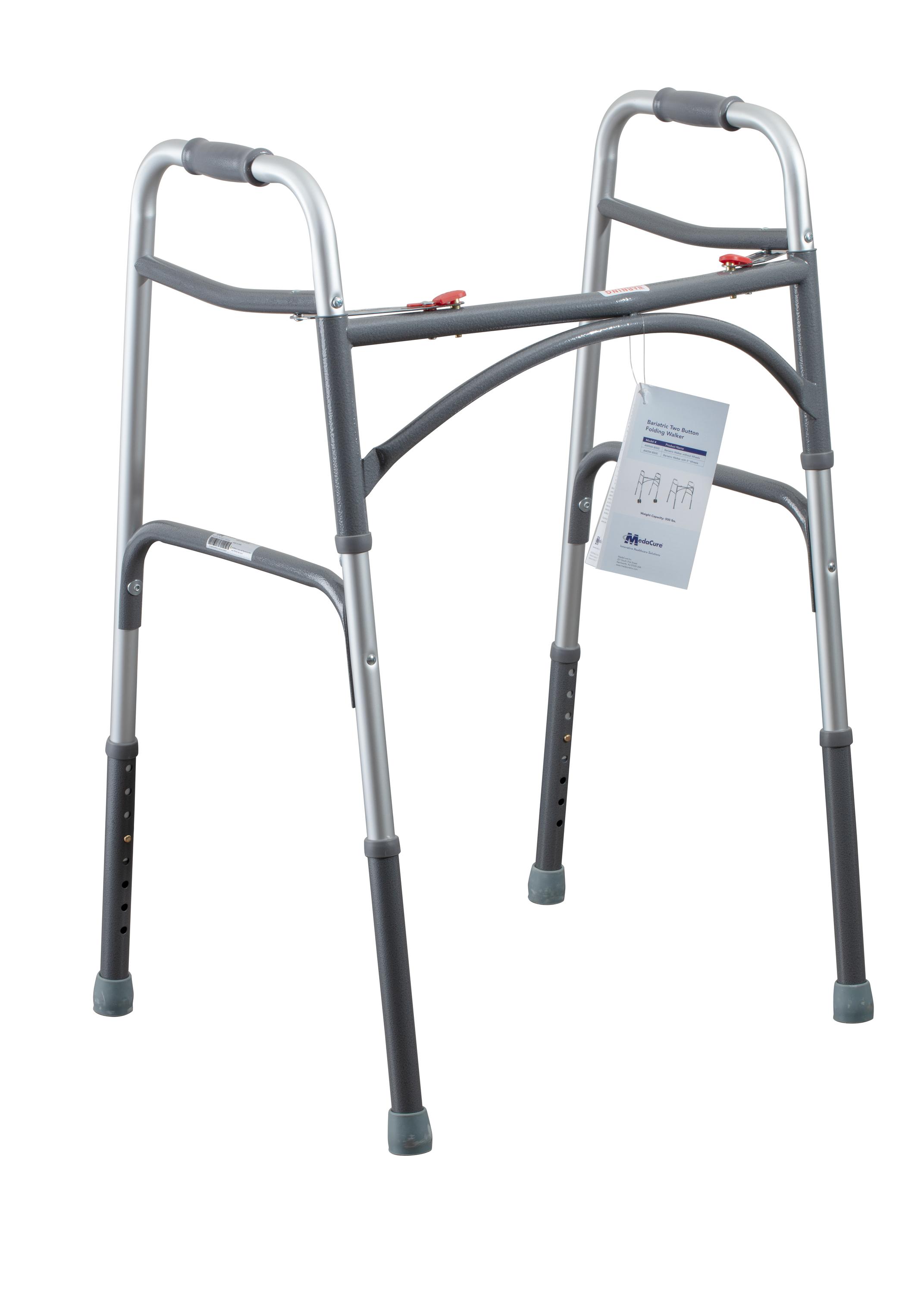 Bariatric 2 Button Folding Walker