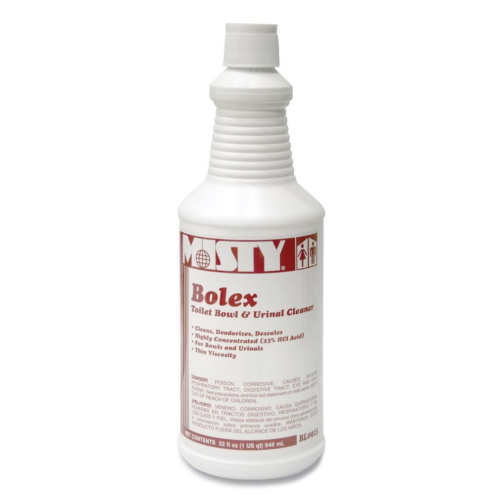 Bolex 23 Percent Hydrochloric Acid Bowl Cleaner, Wintergreen, 32oz Bolex 23 Percent Hydrochloric Acid Bowl Cleaner, Wintergreen, 32oz