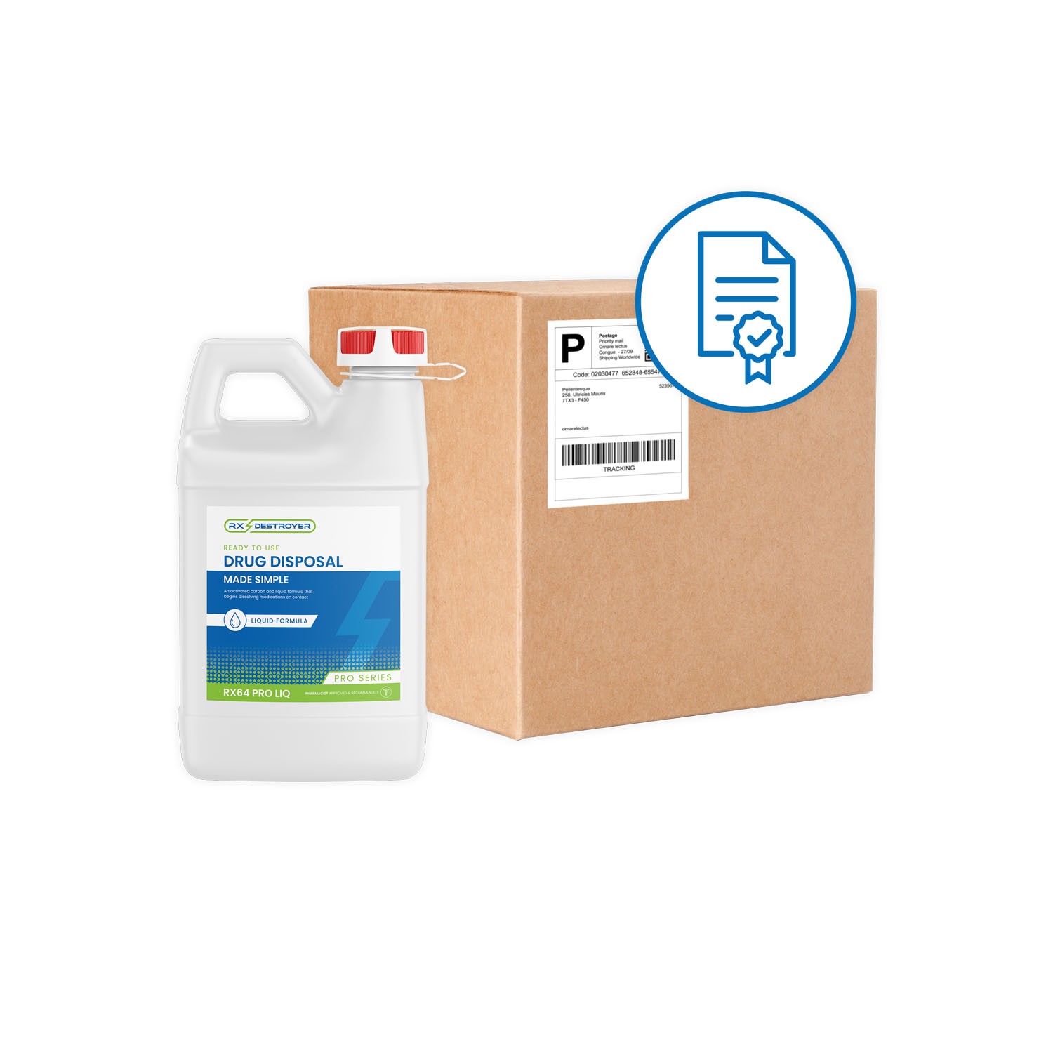Rx Destroyer™ Liquid Meds Only Formula with Hardener Packets, 64 oz ...