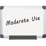 MasterVision® Value Melamine Dry Erase Board, 36 x 48, White, Aluminum Frame