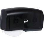 Scott® Essential Coreless Twin Jumbo Roll Tissue Dispenser, 20 x 6 x 11, Smoke/Gray