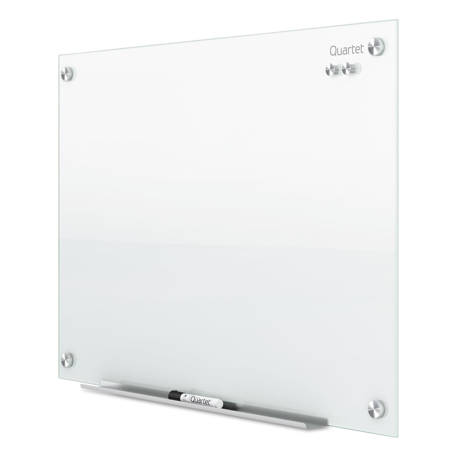 Quartet® Infinity Magnetic Glass Marker Board, 48 x 36, White