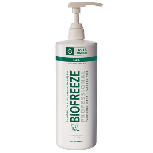 Biofreeze Pro Pain Reliever 32 Oz Gel Pump 05501 Direct Supply