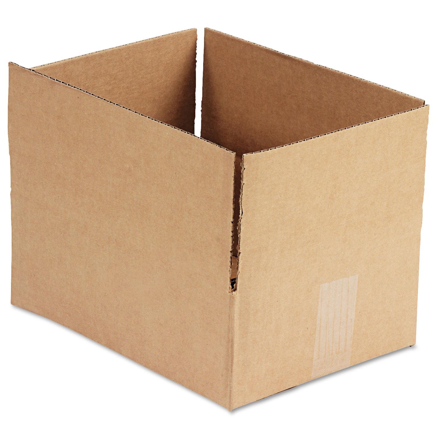 Universal® Brown Corrugated - Fixed-Depth Shipping Boxes, 12l x 9w x 4h, 25/Bundle