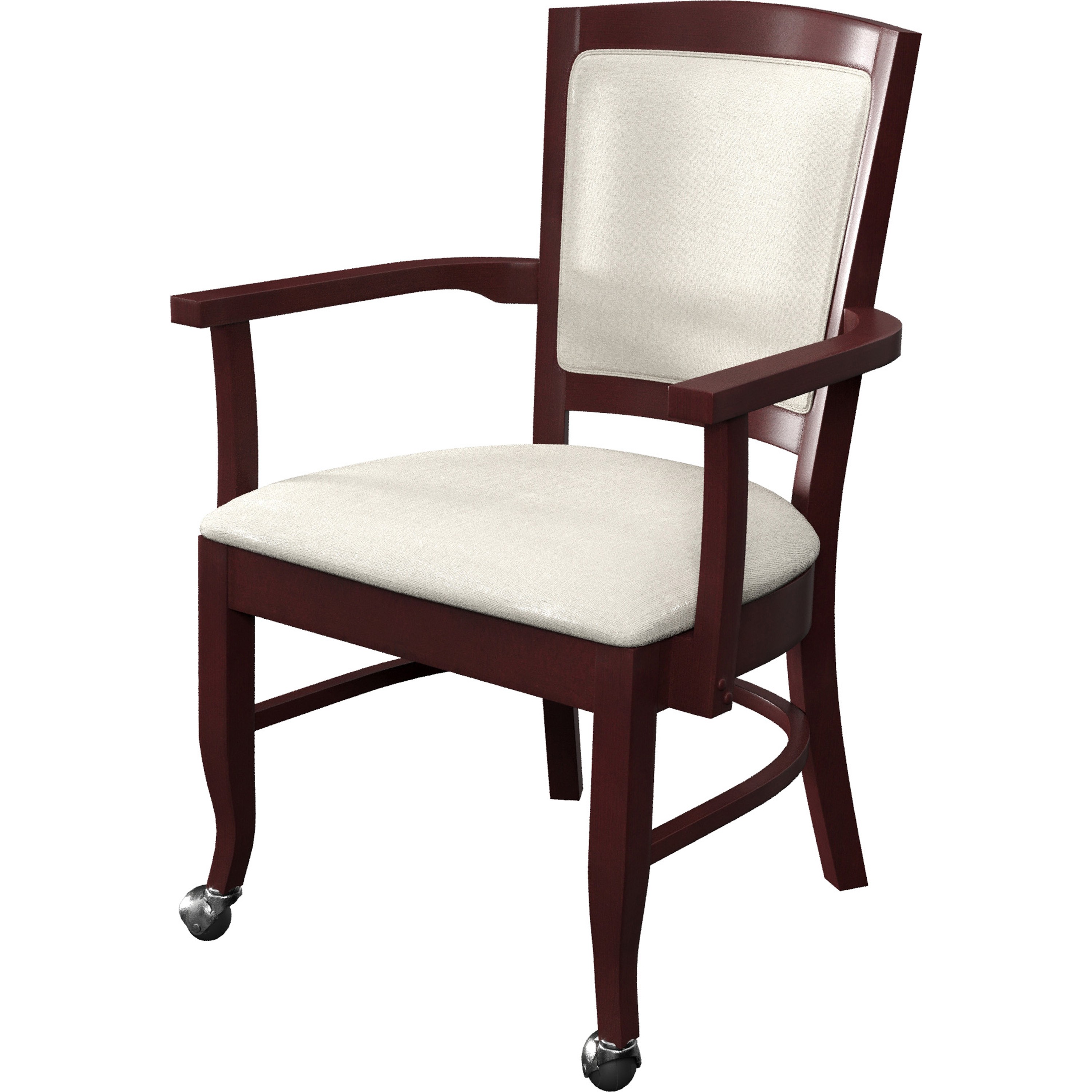 Maxwell Thomas® Williamsburg II Dining Armchair with Casters, Grade B - Frame Finish: Ashbury