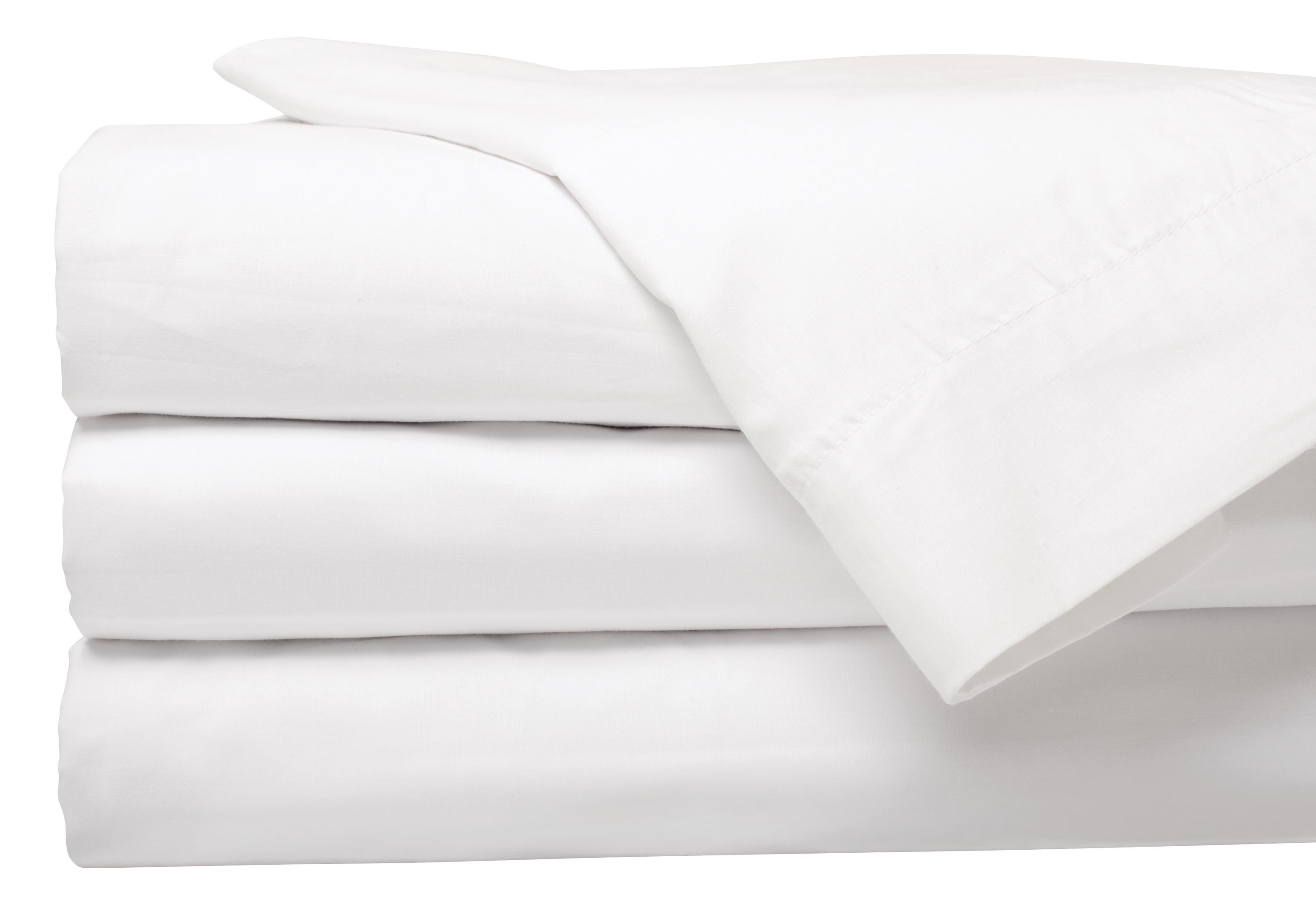 Direct Supply® Textiles Performance Draw Sheet,  54"W x 81"L, 55% Cotton/45% Poly, T130, Case of 24, Color: White