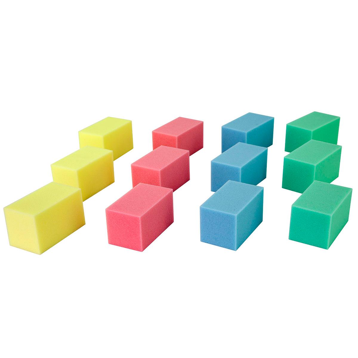 CanDo Hand Therapy Blocks, Assorted (Extra-Soft through Firm), Pack of ...
