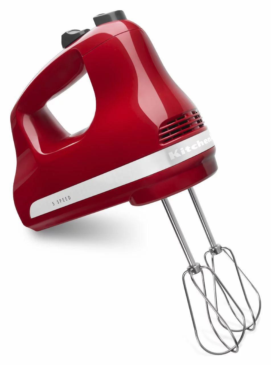 KitchenAid® 5 Speed Slide Control Ultra Power Hand Mixer - Appliance Color: Empire Red
