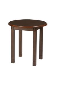 Baxley Round End Table with Laminate Top