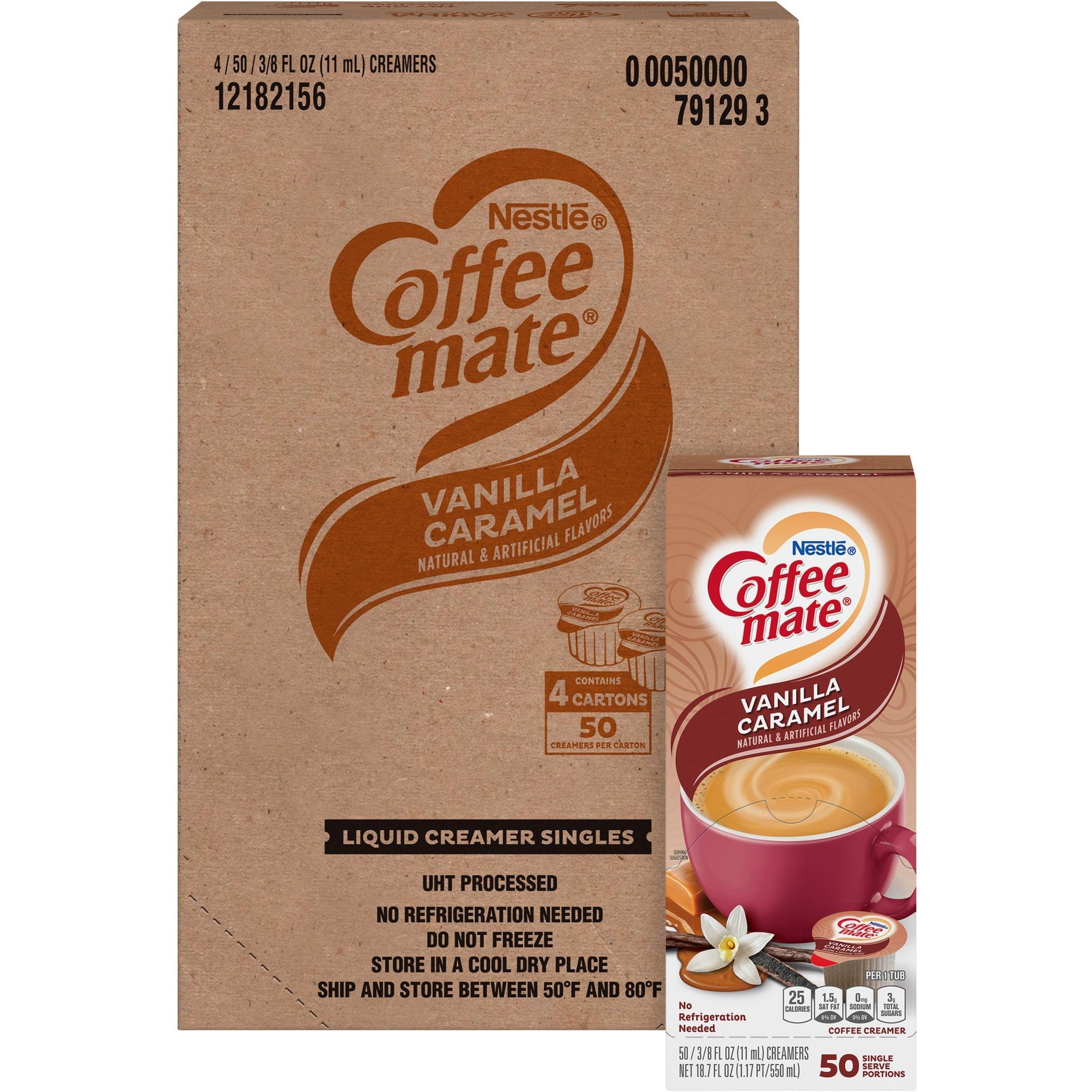 Coffee mate Vanilla Caramel Flavor Liquid Creamer Singles, .38oz (Pack of 200)