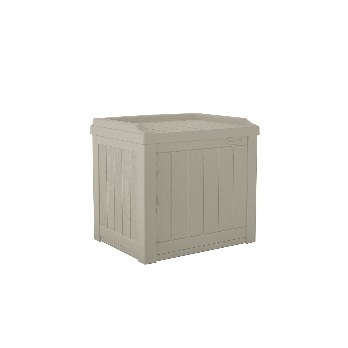 Suncast® 22 Gallon Small Deck Box with Storage Seat - Light Taupe