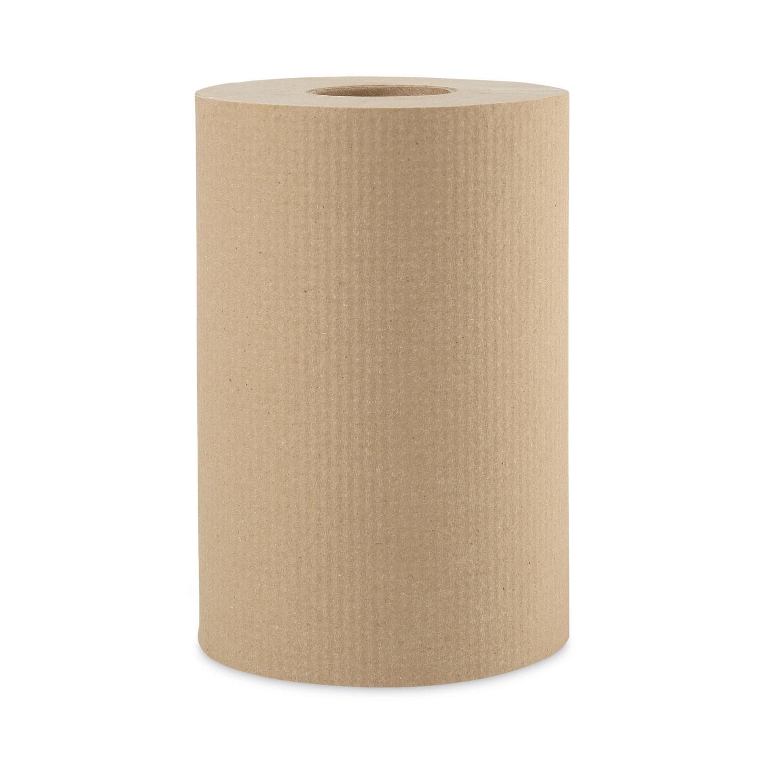 Boardwalk Nonperforated Hard-Wound Paper Towels, One-Ply, 350' per Roll, Natural